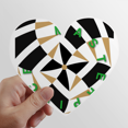 thumbnail image 1 of Masterpiece Interval Block Confusion Heart Vinyl Sticker Bicycle Bottle Decal, 1 of 3