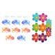 thumbnail image 5 of WEUVEB 18Ud Adhesivos Antideslizantes Para Con De Flores Y Peces Variados, 5 of 6