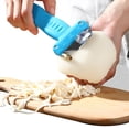 thumbnail image 2 of CHICHUMID Ergonomic Dough Chopper Kitchen Gadget Blue Stainless Steel Noodle Making 1 Set, 2 of 6