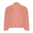 thumbnail image 2 of TaTaai Women's Fashion Solid Color Sequined Glitter Mesh Long Sleeve Tops Jackets Casual Elegant Lightweight Comfortable Outwear for Spring Winter Daily Gift, 2 of 6