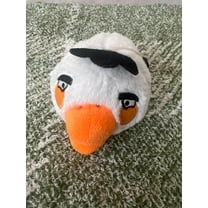 Angry Birds White Bird 4” Plush Animal With Clip New (BONUS 1 FUN CHOPS)