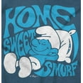 thumbnail image 2 of Retro Groovy Home Sweet Smurf Cartoon Men's Graphic T Shirt Tees Brisco Brands S, 2 of 6