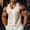 A39 Beige, variant on Mens Vertical Colorblock Sleeveless Tank Top Deep Armhole U Neck Muscle Fit Bodybuilding Gym Workout Weightlifting Fitness Training Athletic Stringer Active Tops Shirts