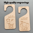 thumbnail image 4 of Newborn Baby Closet Dividers Set for Nursery Wooden Hanger for Baby Clothes Organizer, 4 of 7