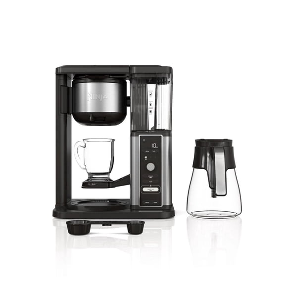 Ninja Hot & Iced, Single Serve or Drip Coffee Maker with Rapid Cold Brew 10 Cup Glass Carafe, CM360C