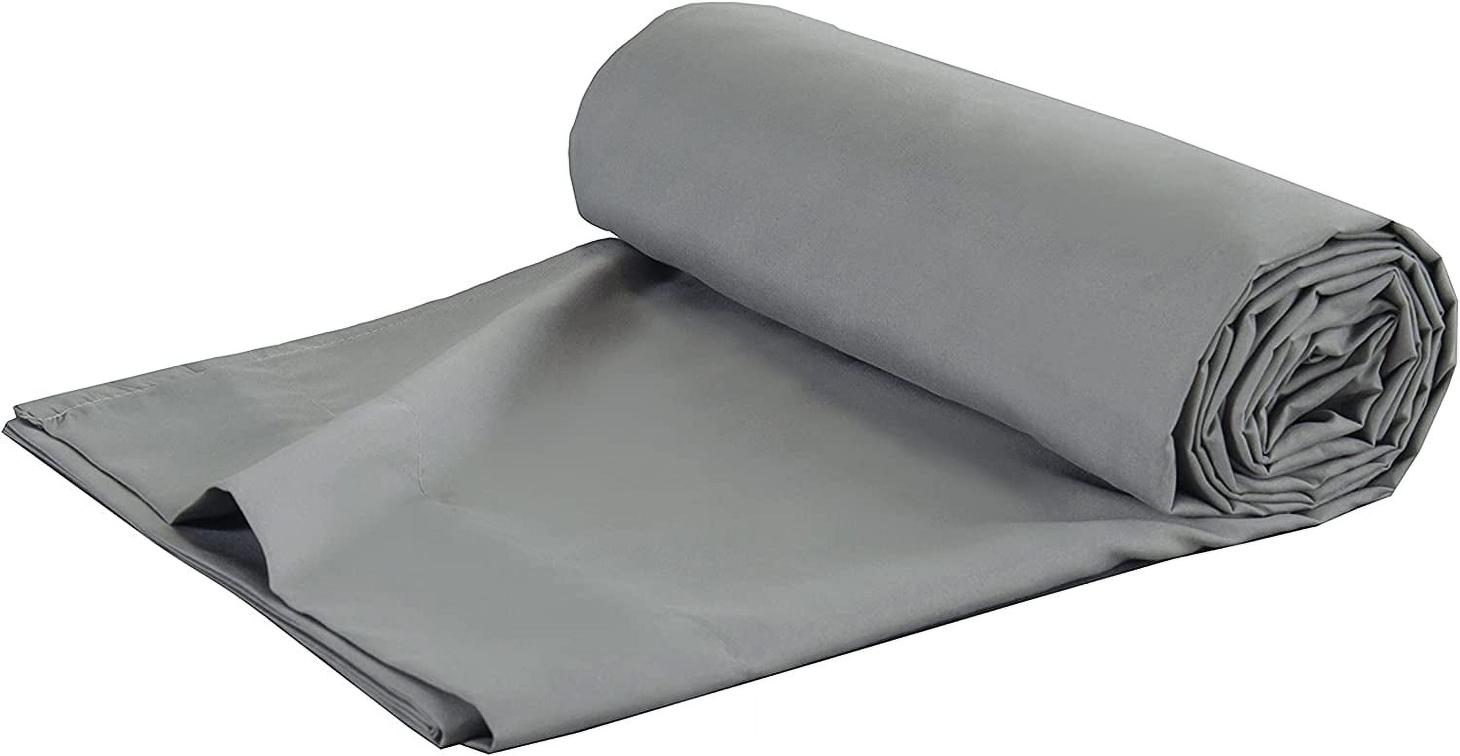 1500 Collection Flat Sheet Soft Microfiber Top Sheet - All Colors Twin/Twin XL, Gray