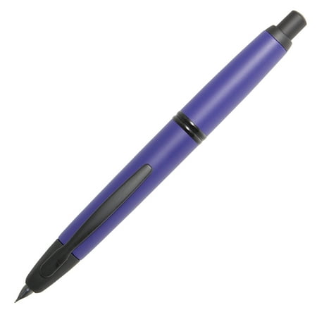 Pilot Vanishing Point Collection Fountain Pen - Matte Blue & Black Accents - Broad Point