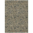 thumbnail image 2 of HomeRoots 586281 10 x 14 ft. Floral Washable Indoor & Outdoor Rectangle Area Rug, Khaki, Beige & Gray, 2 of 5