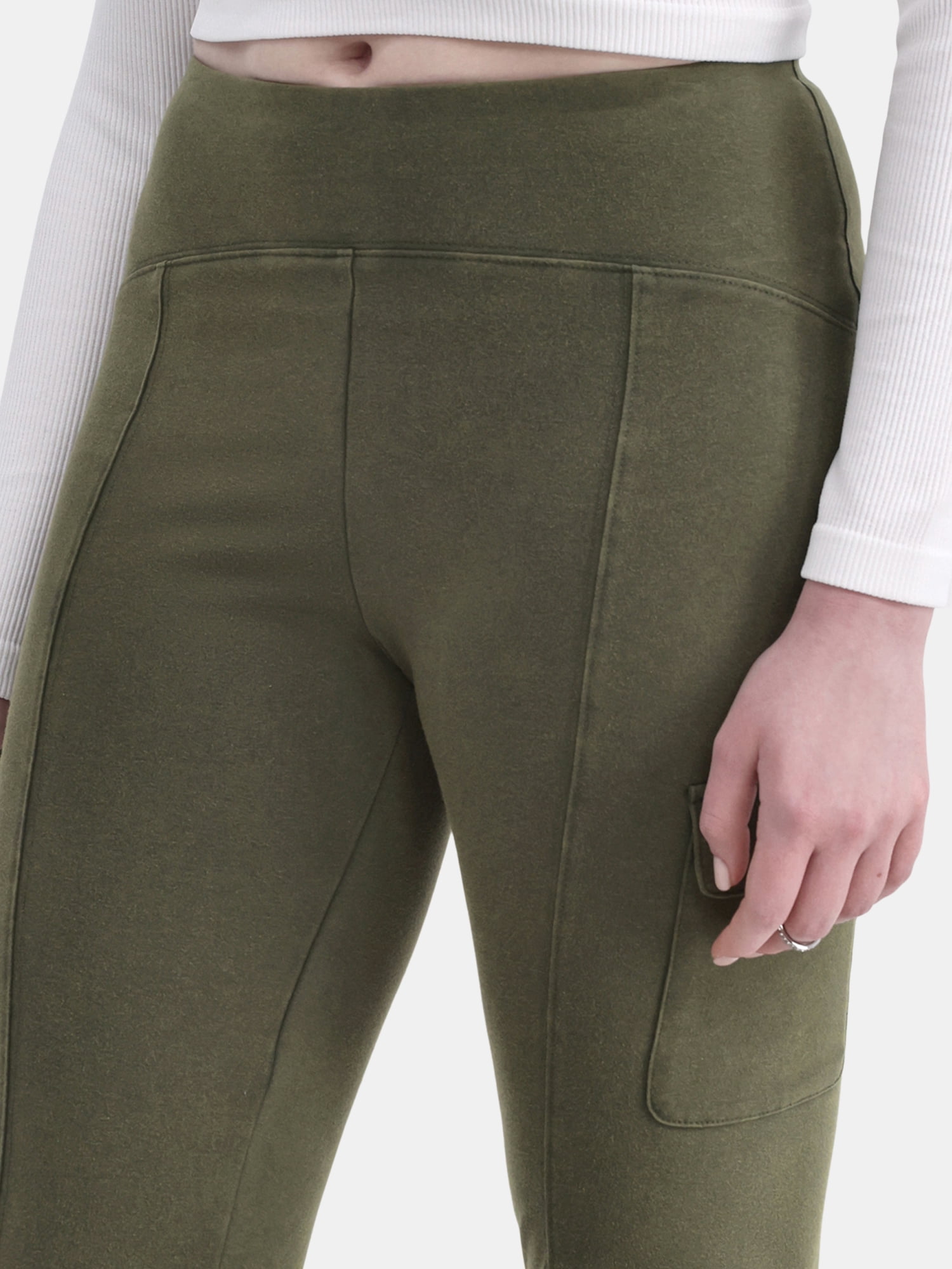 No Boundaries Mineral Wash Flare Cargo Pants, 31'' Inseam, Women's XXS-XXL