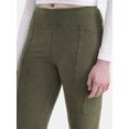 thumbnail image 3 of No Boundaries Mineral Wash Flare Cargo Pants, 31'' Inseam, Women's XXS-XXL, 3 of 4
