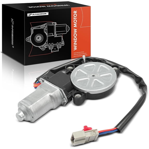 A-Premium Front Left Driver Side Power Window Lift Motor with 4-Pin Plug Compatible with Honda CR-V CRV 1997-2001, Prelude 1997-2001, Civic 1995 & Acura Integra 1994-2001