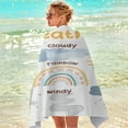 thumbnail image 7 of ShunRuiPi Microfiber Beach Towel Super Lightweight Colorful Bath Towel Sandproof Beach Blanket Multi-Purpose Towel for Travel Swimming Pool 30x60 Inch, Beach Towel, Lightweight Beach Towel, Pool Towel, 7 of 7