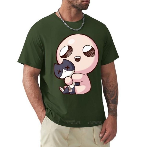 Camiseta de The Binding of issac-issac para hombre Camiseta de cuello redondo camisetas de moda de marca Camiseta de algodón