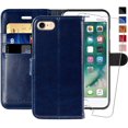 thumbnail image 1 of iPhone 6 Wallet Case/iPhone 6s Wallet Case,4.7-inch, MONASAY [Glass Screen Protector Included] Flip Folio Leather Cell, 1 of 5