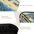 thumbnail image 5 of FORMRS Makeup Bag Travel Cosmetic Organizer for Women Fold Flat Zipper Pouch with Handle, Retro Mountain, 5 of 8