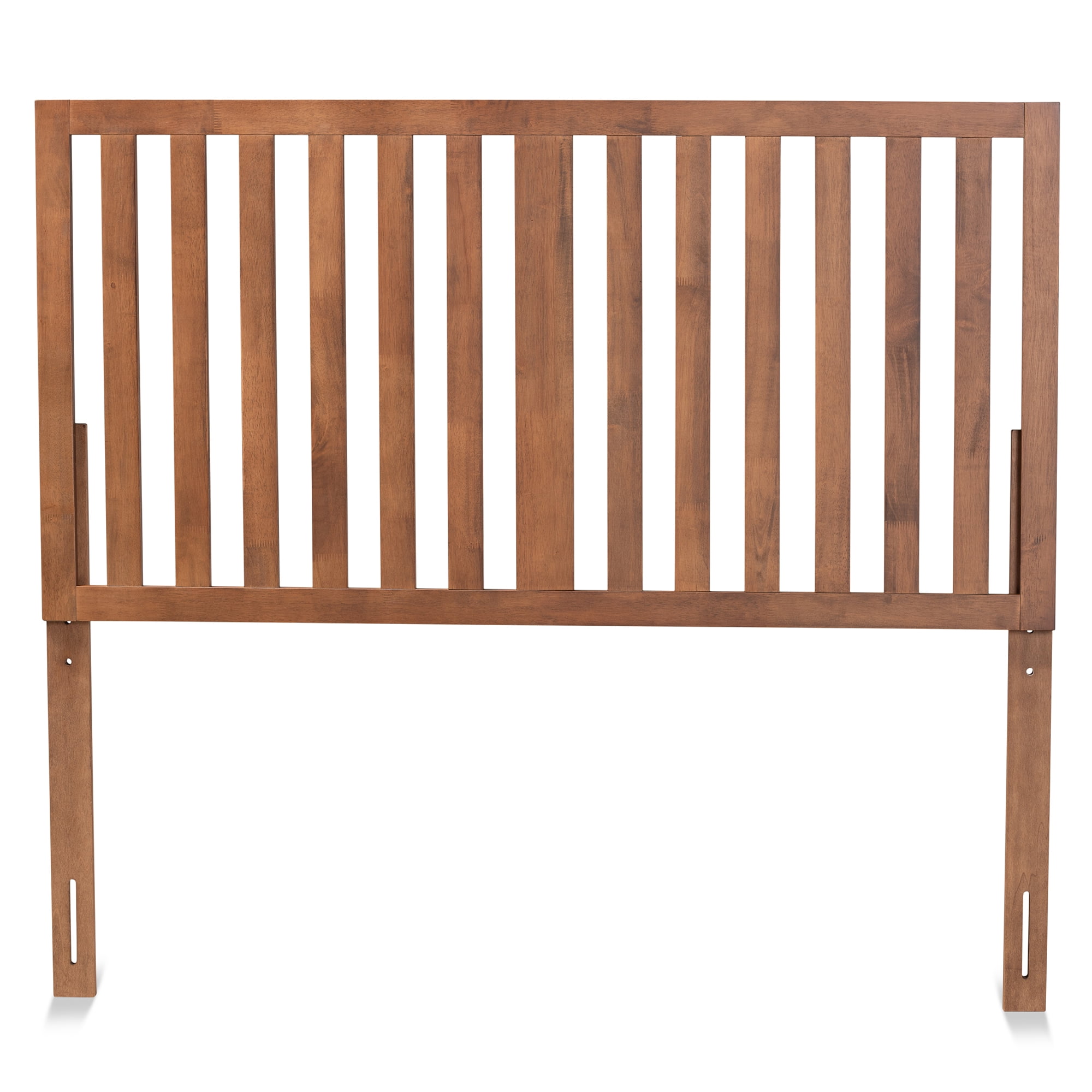 Baxton Studio Oren Contemporary/Modern Slat Back Support Engineered Wood Headboard, Queen, Ash Walnut
