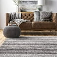 thumbnail image 3 of nuLOOM Classie Hand Tufted Shag Runner Rug, 2 ft 6 in x 8 ft, Grey Multi, 3 of 4