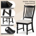 thumbnail image 5 of Giantex Set of 2 Dining Room Chairs w/Solid Wood Legs & Padded Seat Cushions, Black, 5 of 6
