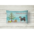 thumbnail image 2 of Pomsky #1 Christmas Tree Canvas Fabric Decorative Pillow, 2 of 4
