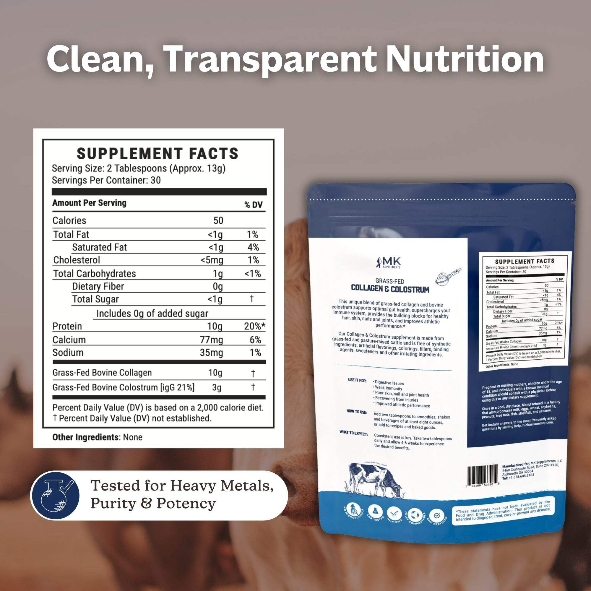 Collagen & Colostrum - Supplement For Gut And Skin Health