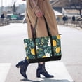 thumbnail image 4 of FORMRS Canvas Laptop Tote Bag for Women with 15.6" Computer Compartments Shoulder Handbag, Yellow Lemons, 4 of 7