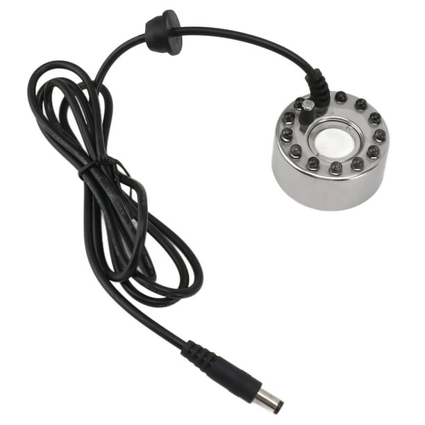 Generador De Niebla 12LED, Interfaz DV 5V Tecnología De Ultrasonido Generador De Niebla Colorido Para Pecera Para Fuente De Agua