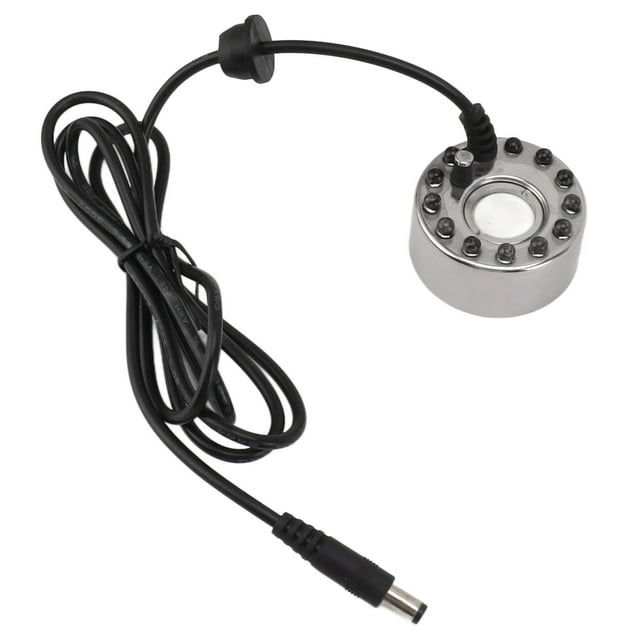 Fog Maker, 12LED Mist Maker Alloy Colorful Waterproof for Rockery for Pond