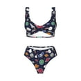 thumbnail image 4 of Daiia Rocket Satellite Women's Bikini Set Two Piece Swimsuit High Waisted Bikini Adjustable Straps Bikini Perfect for Beach, Pool, and Summer Vacation-Large, 4 of 9