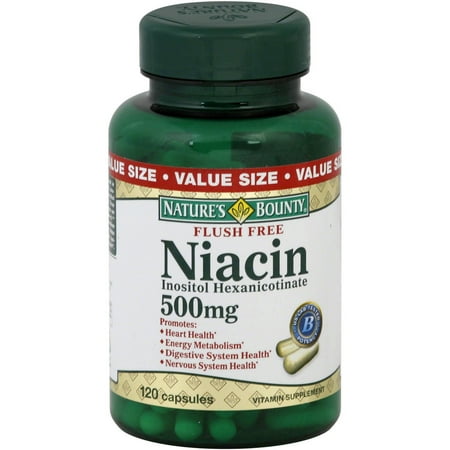 Nature's Bounty Niacin Flush Free 500mg, 120 CT