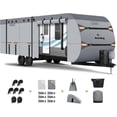 thumbnail image 1 of Upgrade Layers RV Cover - FT Heavy Duty Travel Trailer RV Cover Utility Trailer Cover for Snowproof Rip-Stop Camper Cover with + Windproof Straps Abundant Kit, 1 of 8
