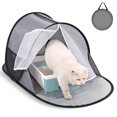 thumbnail image 1 of Caja de arena plegable para gatos, no necesita montaje, funda de privacidad todo en uno para cajas de arena grandes, diseño a prueba de derrames, fácil de limpiar y almacenamiento, 1 of 6