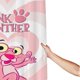 thumbnail image 3 of Cortina de ducha con diseño de pantera rosa, diseño de dibujos animados, con 12 ganchos, impermeable, lavable, de poliéster, para decoración del baño, 60 x 72 pulgadas, de hierro, 3 of 8