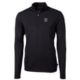 thumbnail image 2 of Men's Cutter & Buck Black Dartmouth Big Green Big & Tall Virtue Eco Pique Recycled Quarter-Zip Pullover Top, 2 of 3
