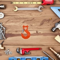 QIFULL Trailer Accessories Winch S-Shape Orange for Vehicles in 1Pcs