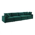 thumbnail image 2 of Modway Commix Down Filled Overstuffed Performance Velvet 4-Seater Sofa in Green, 2 of 5