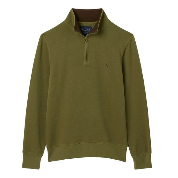 Joules Mens Alistar Green Quarter Zip Sweatshirt