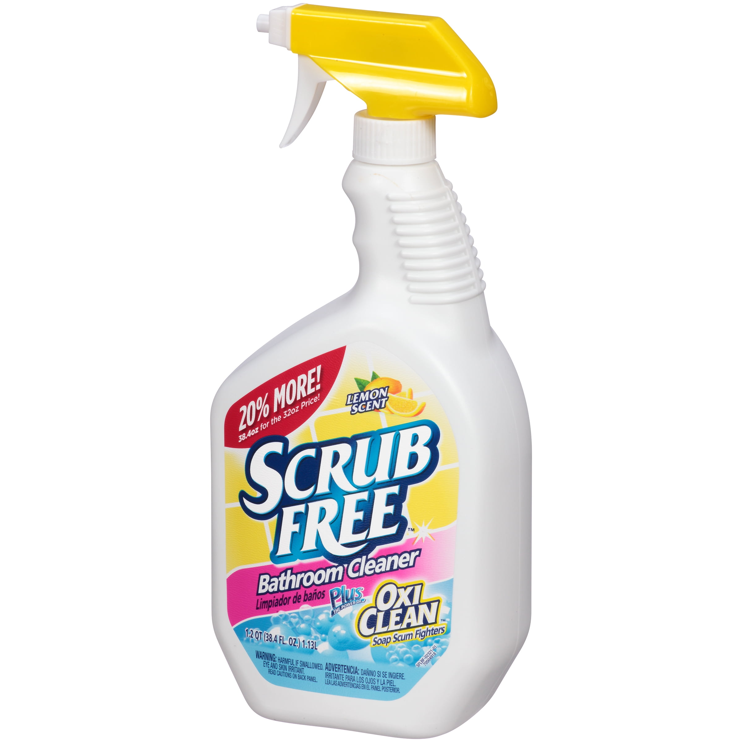 Scrub Free Bathroom Cleaner plus OxiClean 38.4 fl. oz. Spray Bottle