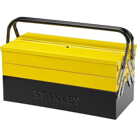 STANLEY 1-94-738 Metal Cantilever Toolbox, Yellow