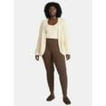 thumbnail image 3 of Terra & Sky Women's Plus High Waist Ankle Length Leggings, 27" Inseam, Sizes 0X-5X, 3 of 5