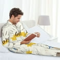 thumbnail image 6 of Uemuo Golf Icons And Golfer Pattern 2-Piece Loungewear Set - Men’s Soft Sleepwear, Cozy Winter PJs, Comfy Sleep Set-XX-Large, 6 of 7