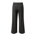 thumbnail image 5 of Girls Corduroy Wide Leg Pants with Pockets Vintage Baggy Pants High Waist Casual Pants for Girls Black Uniform Pants Kids Clothes for Girls 7-8 Years, 5 of 7