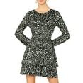 thumbnail image 3 of Allegra K Women's Halloween Costume Long Sleeve Smock Layered Ruffle Hem Dress, 3 of 7