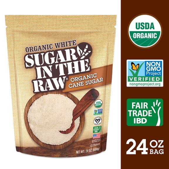 Sugar in the Raw Organic White Cane Sugar, 24 oz
