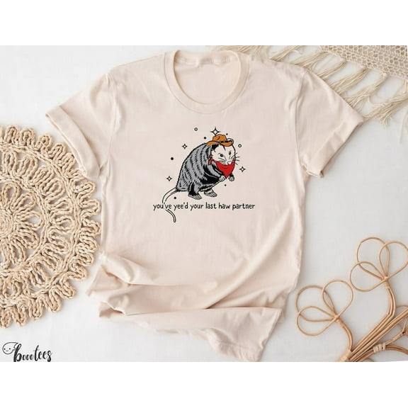 Mouse You Just Yee'd Your Last Haw Shirt. Cowboy Mouse Meme T-shirt Gift Idea Country Lover Tee