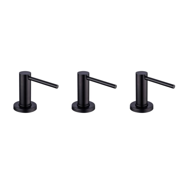 Dispensador de jabón Líquido Inteprter para fregadero de Cocina Acero inoxidable Negro