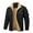 Black, variant on Kureaily Men's Winter Jacket Lined Coat Warm Thick Jacket with Multi Pockets
