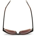 thumbnail image 3 of True Religion Sunglasses Jamie Rectangular Sunglasses,Brown & Light Brown,55 mm, 3 of 7