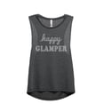 thumbnail image 1 of Happy Glamper Women's Fashion Sleeveless Muscle Workout Yoga Tank Top Charcoal Grey X-Large, 1 of 3