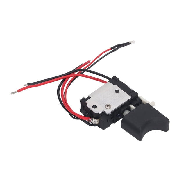 Interruptor de Taladro Eléctrico, Interruptor de Gatillo de Taladro Ensquema Fácil 7.2-24V Operación de Botón 16a Operación de Lámpara Pequeña para Herramientas Eléctricas