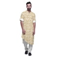 thumbnail image 5 of Atasi Printed Mandarin Collar Casual Kurta Ethnic Shirt Long Asymmertic Kurta, 5 of 6